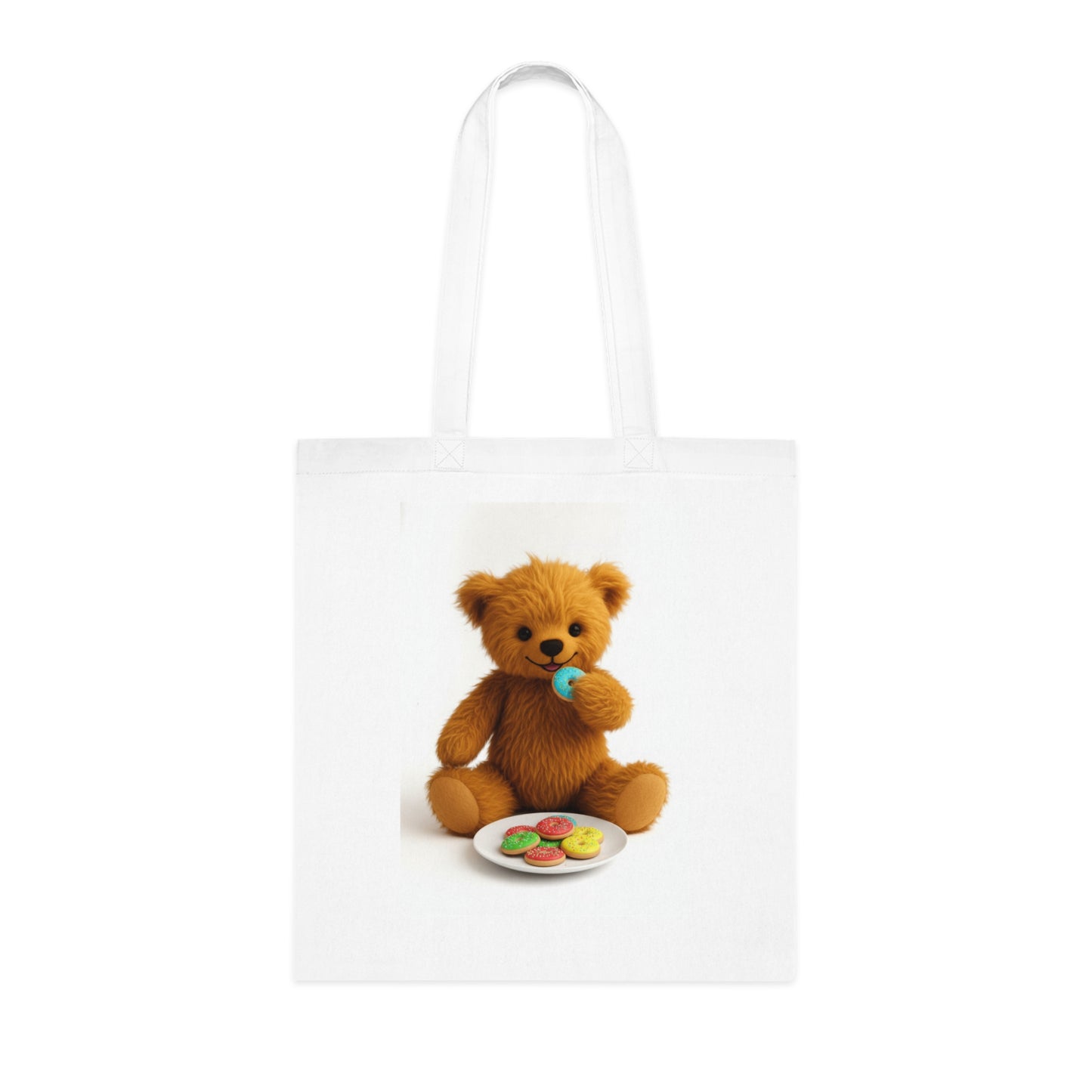 Teddy On Tour Cotton Tote Bag