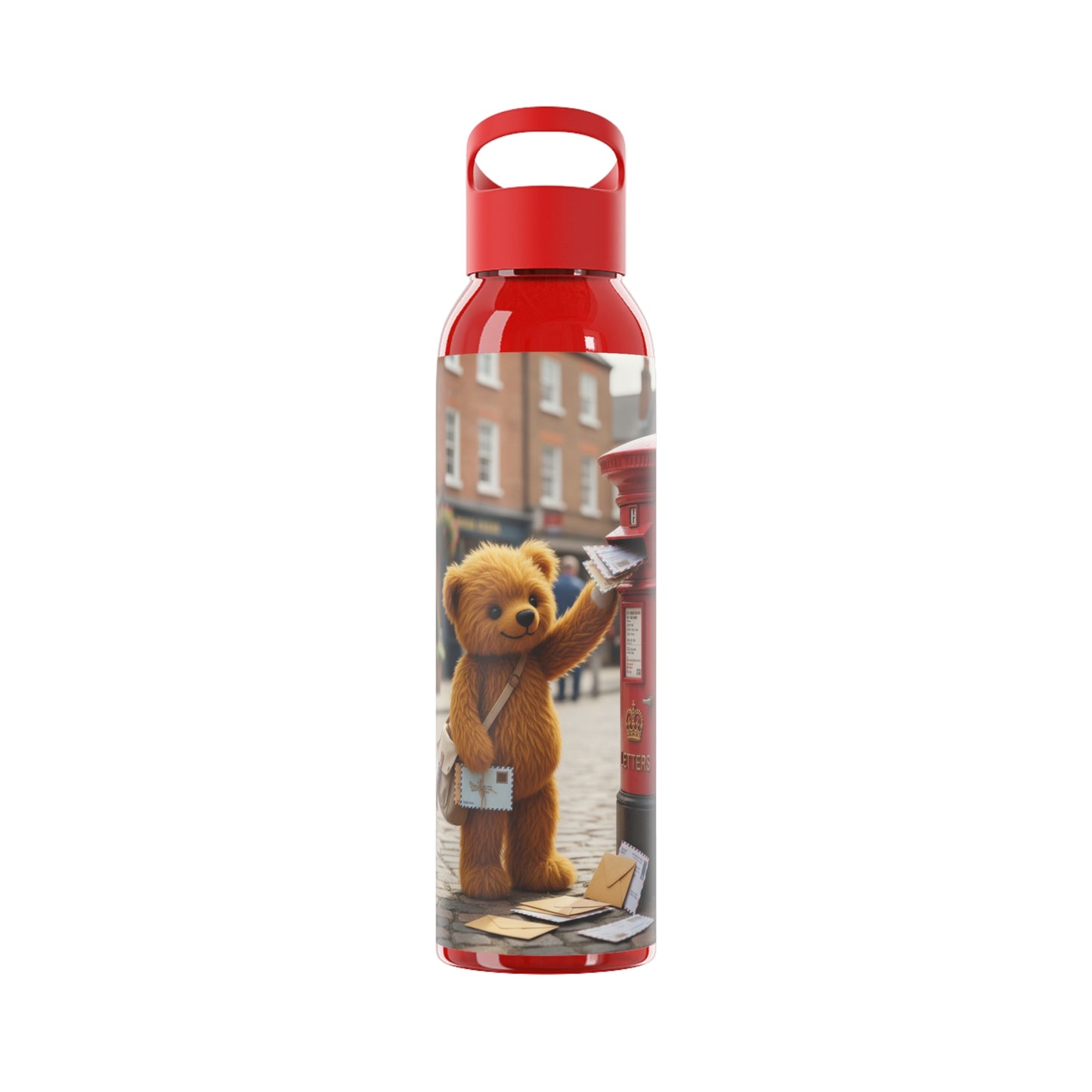 Copy of Teddy on Tour  Sky Water Bottle ( look for a matching lunchbox )