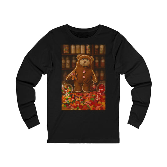 Teddy on Tour Ginger Decor Unisex Jersey Long Sleeve Tee