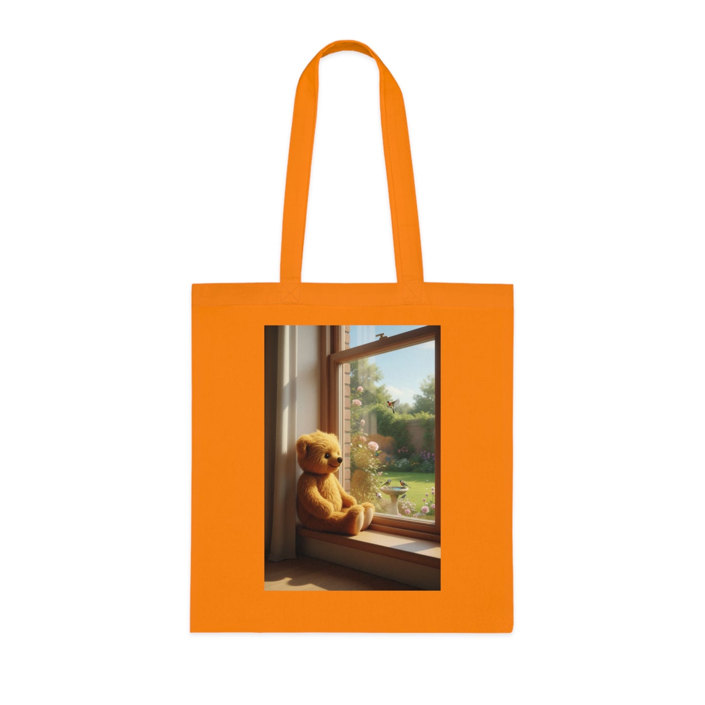 Teddy On Tour Cotton Tote Bag
