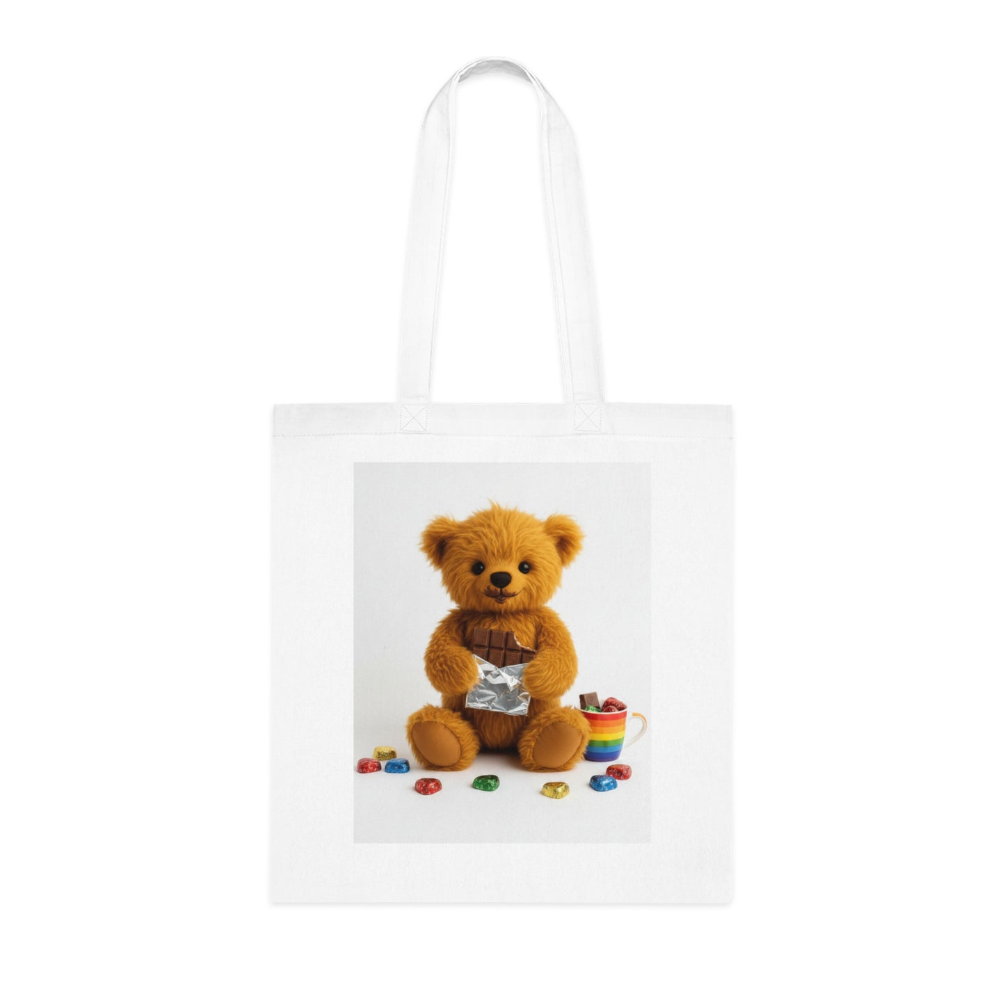Teddy On Tour Cotton Tote Bag