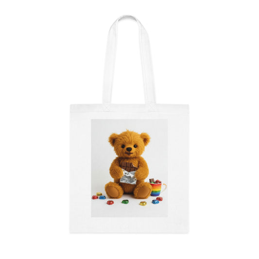 Teddy On Tour Cotton Tote Bag