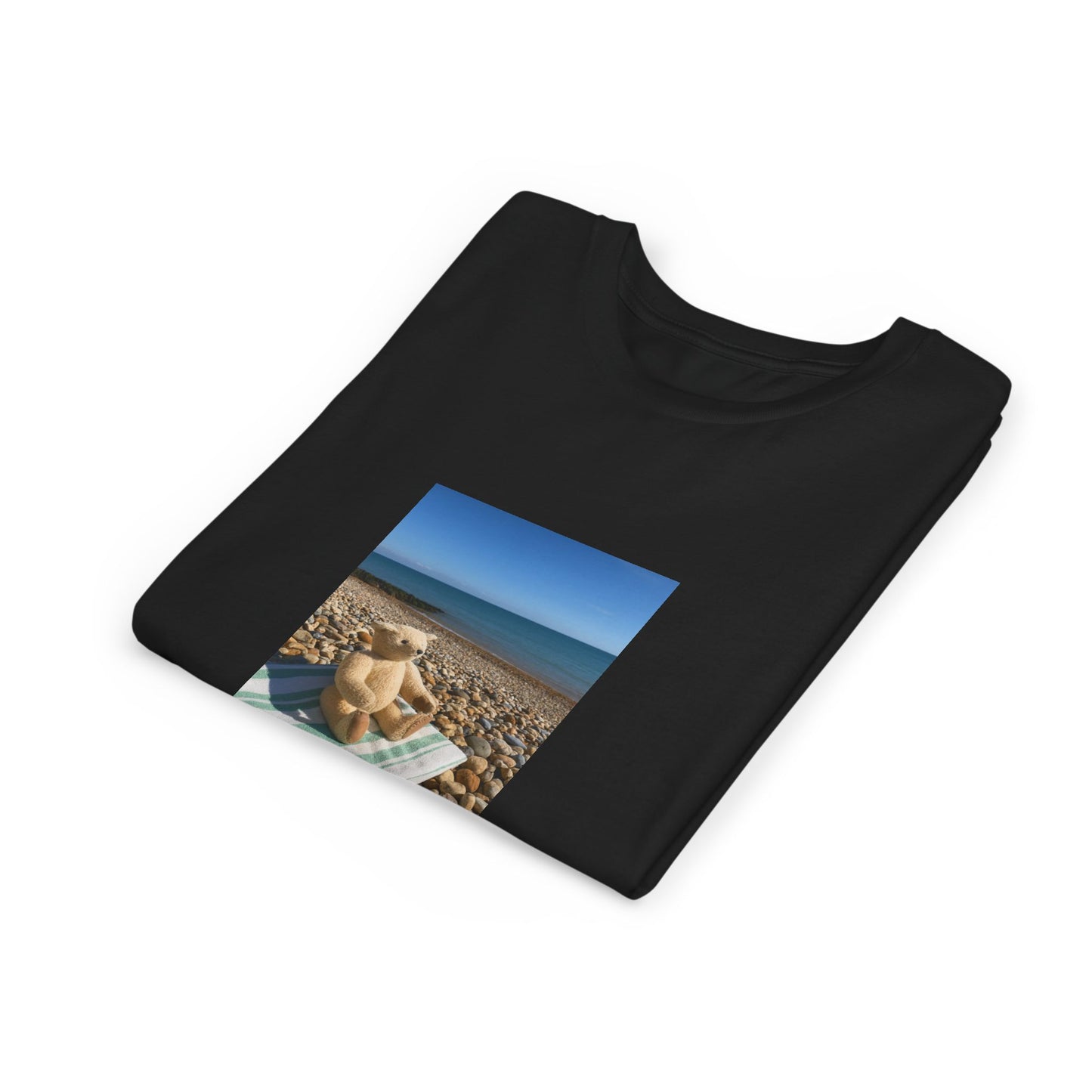 Teddy On Tour – Bexhill Beach Youth Short Sleeve Tee