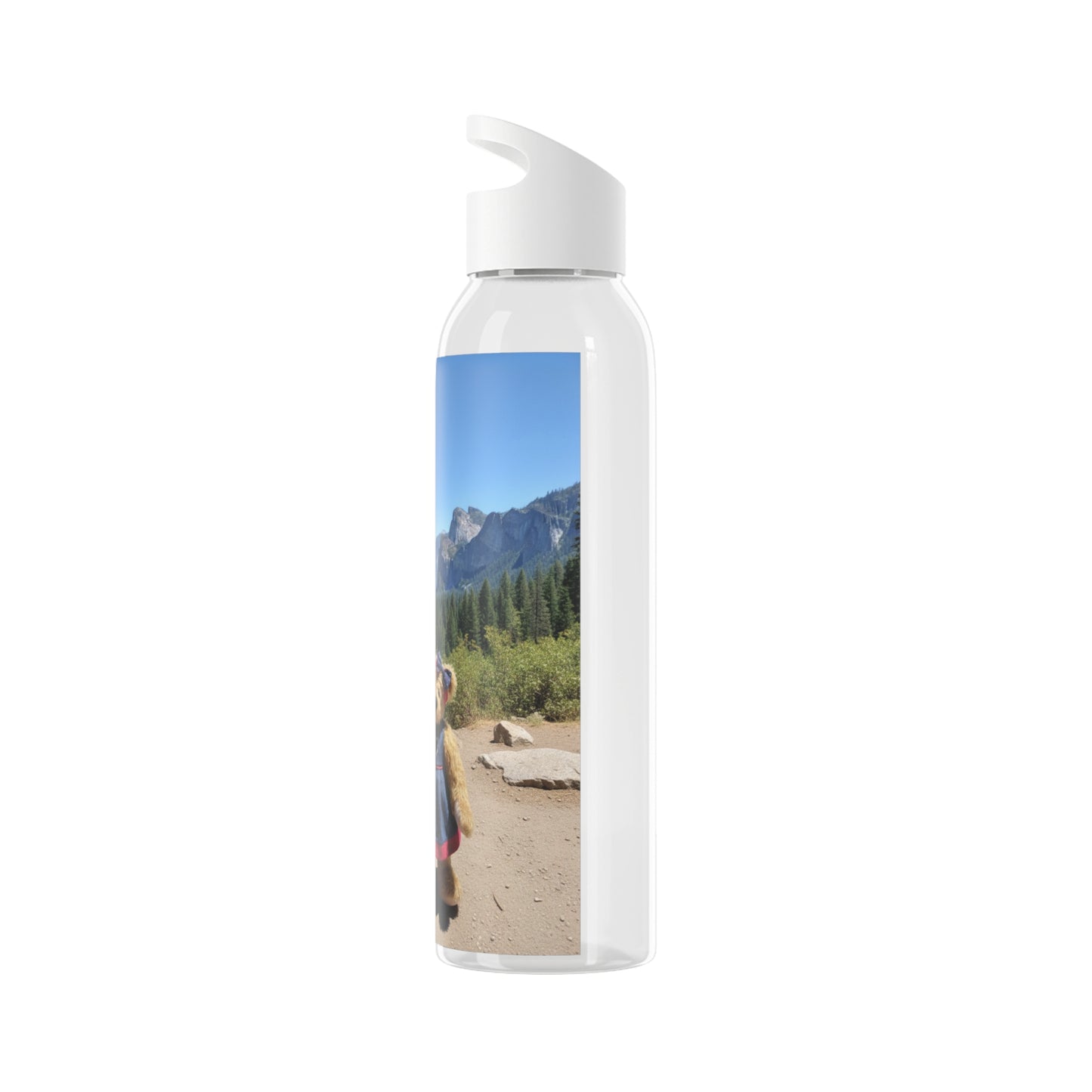 Teddy on Tour Daisy in Yosemite Sky Water Bottle