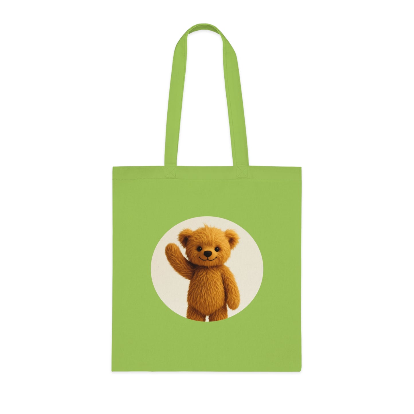 Teddy On Tour Cotton Tote Bag