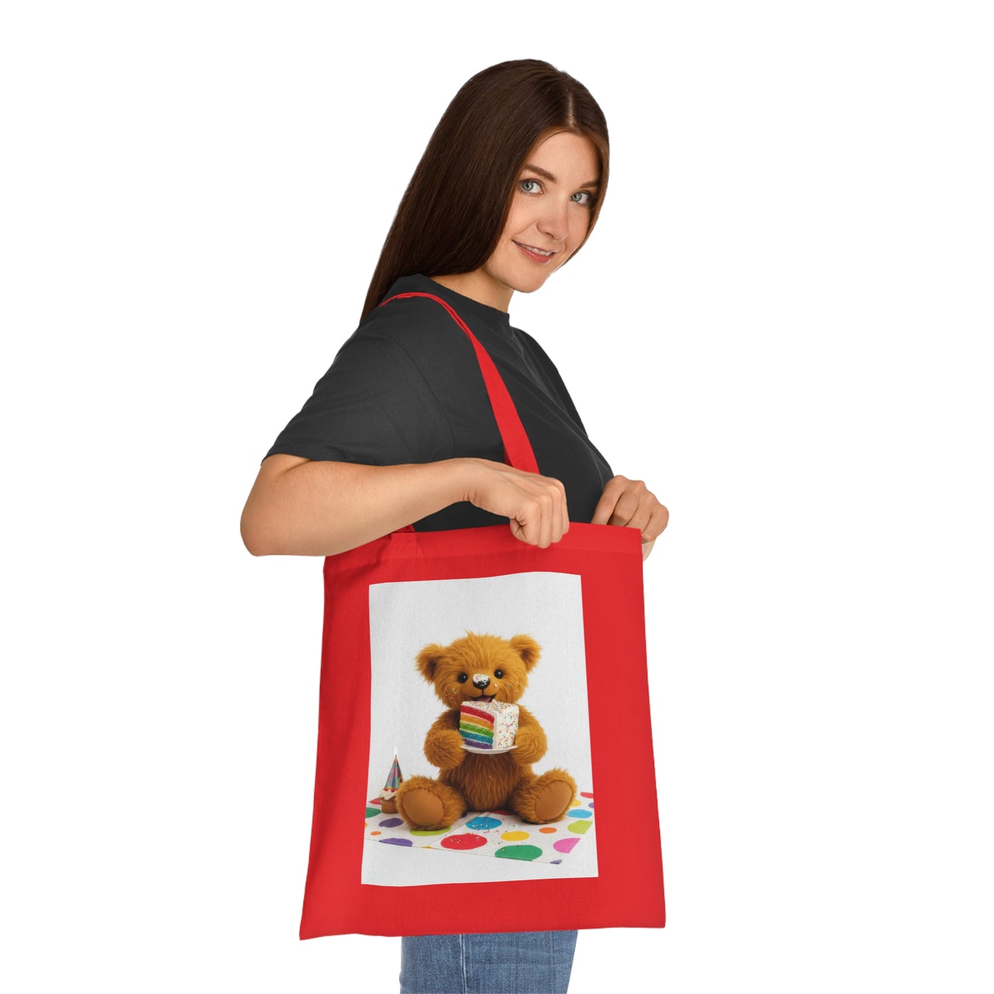 Teddy On Tour Cotton Tote Bag