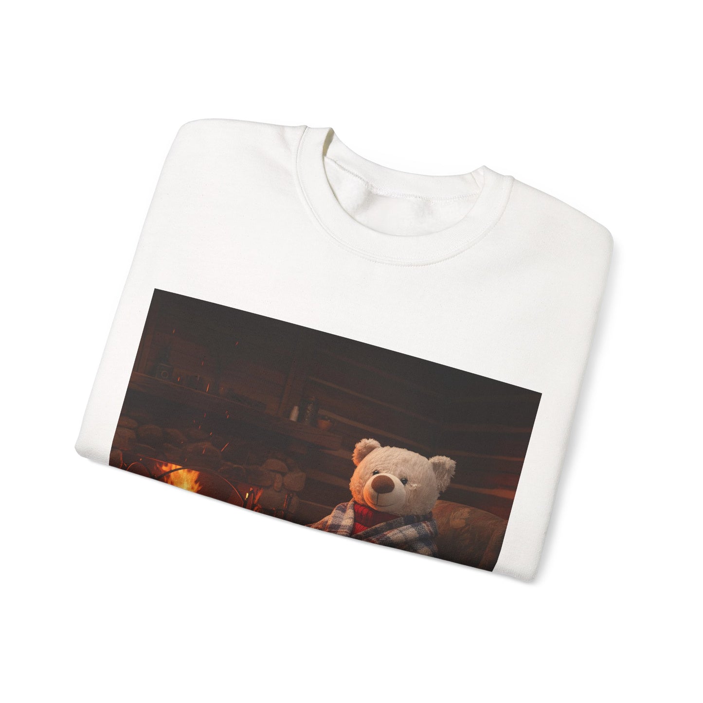 Teddy On Tour – Lombear in Norway Adult Unisex Heavy Blend™ Crewneck Sweatshirt