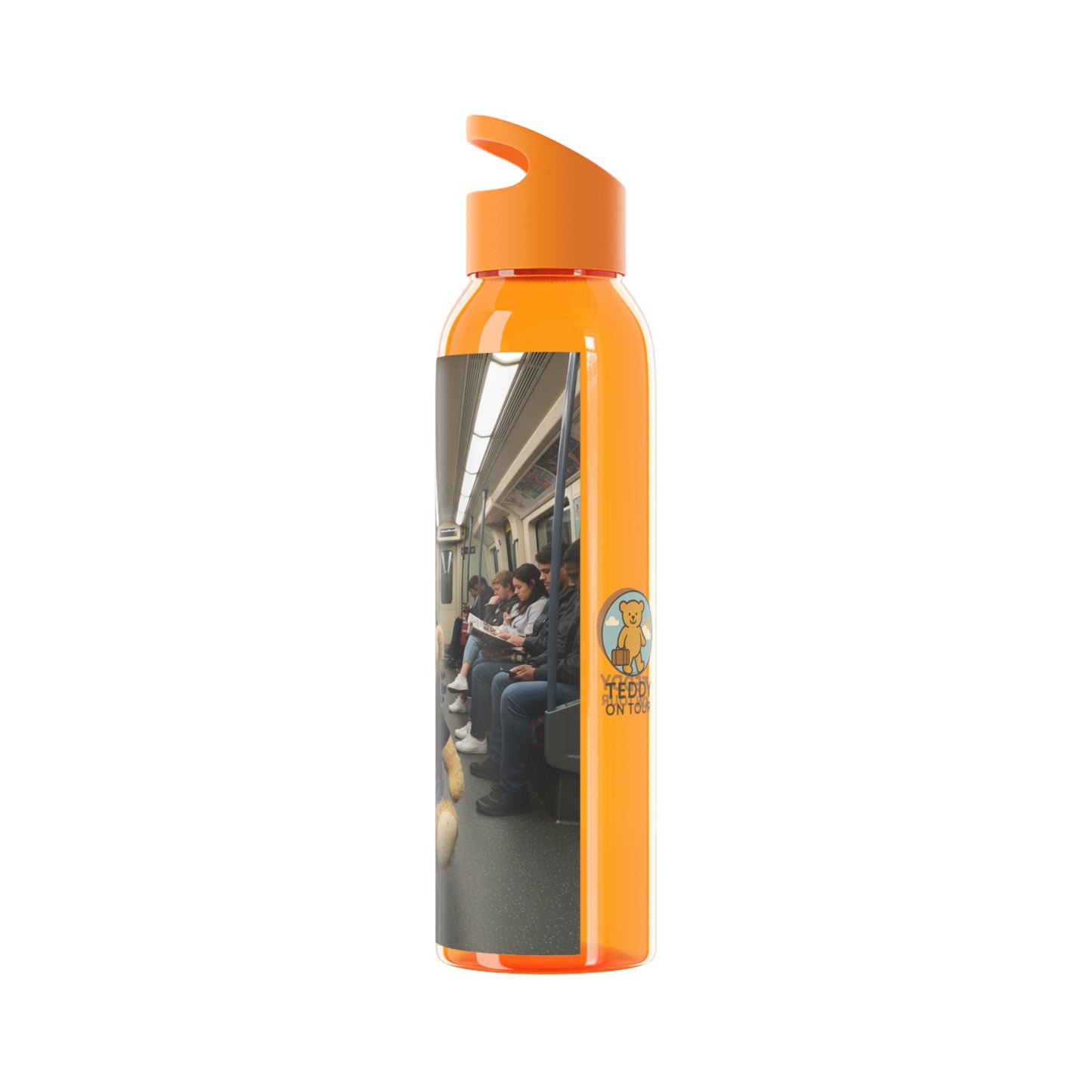 Teddy on Tour Ralphie in London Sky Water Bottle