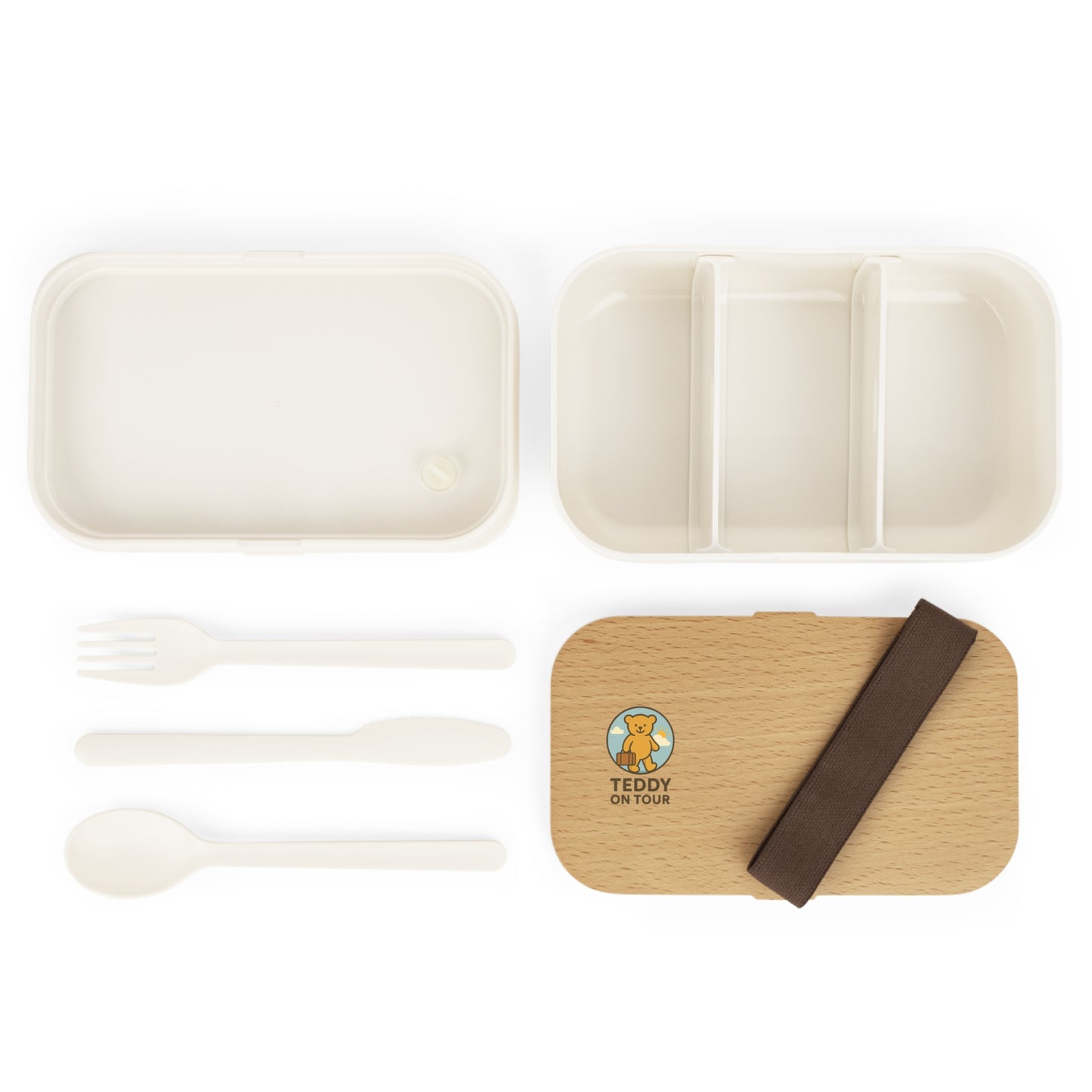 Teddy on Tour Logo Collection Beach Bento Lunch Box