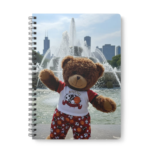 Teddy On tour Jake in Chicago Softcover Notebook, A5
