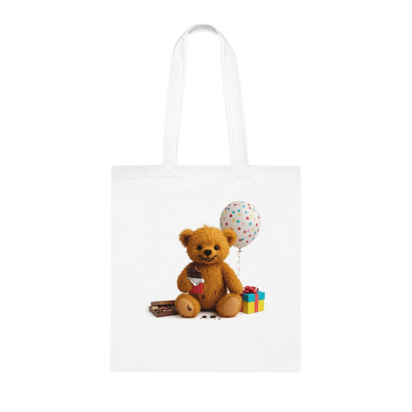 Teddy On Tour Cotton Tote Bag