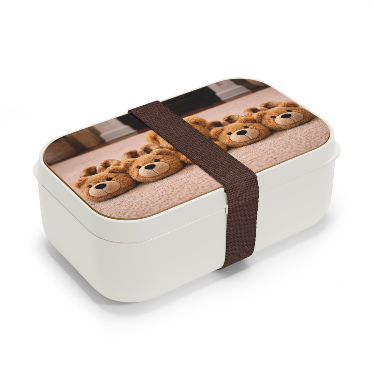 Teddy on Tour Teddy in the slippers Bento lunchbox ( find a matching water bottle )