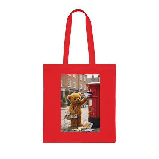 Teddy On Tour Cotton Tote Bag