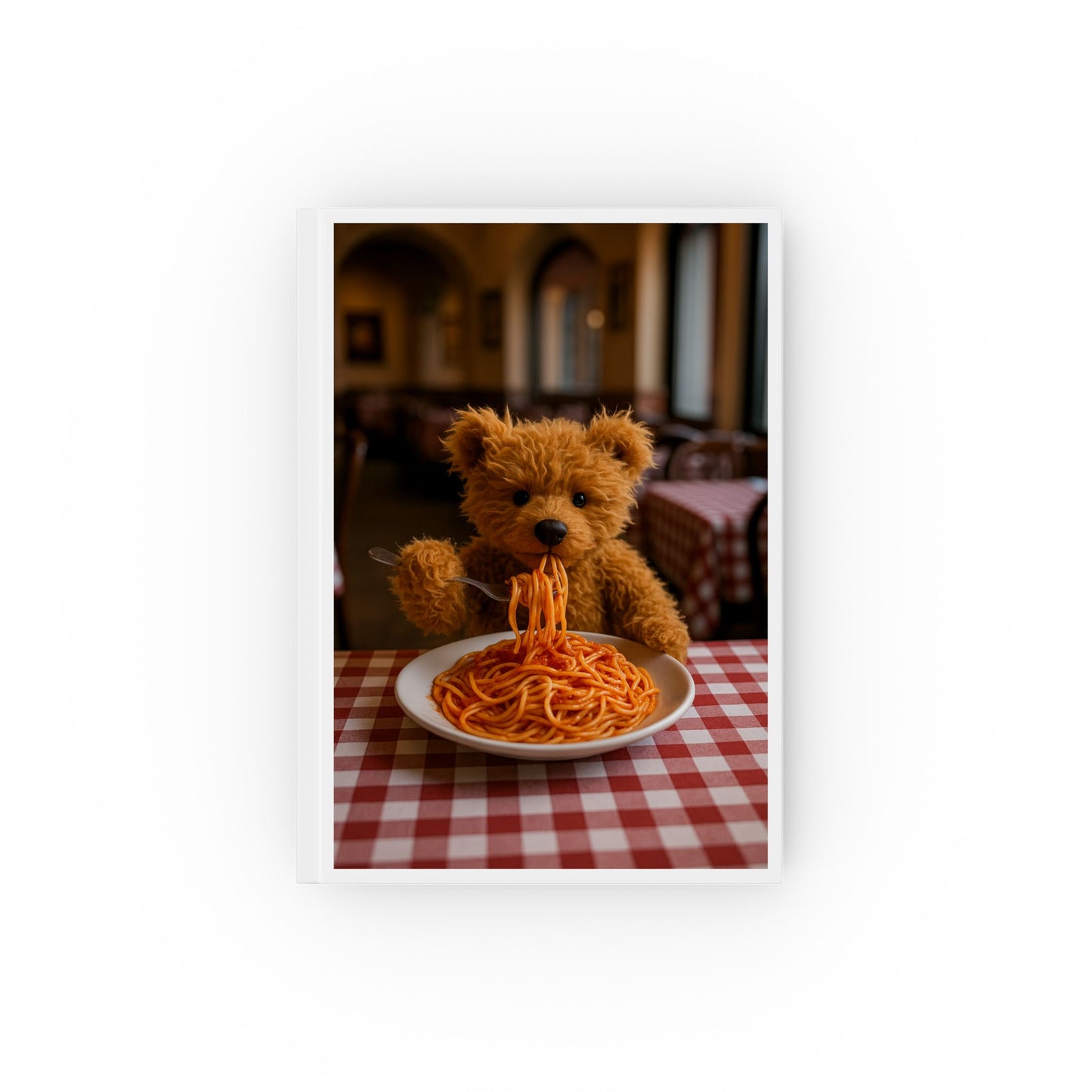 Teddy on Tour Gianni in Italy Hard Backed Journal
