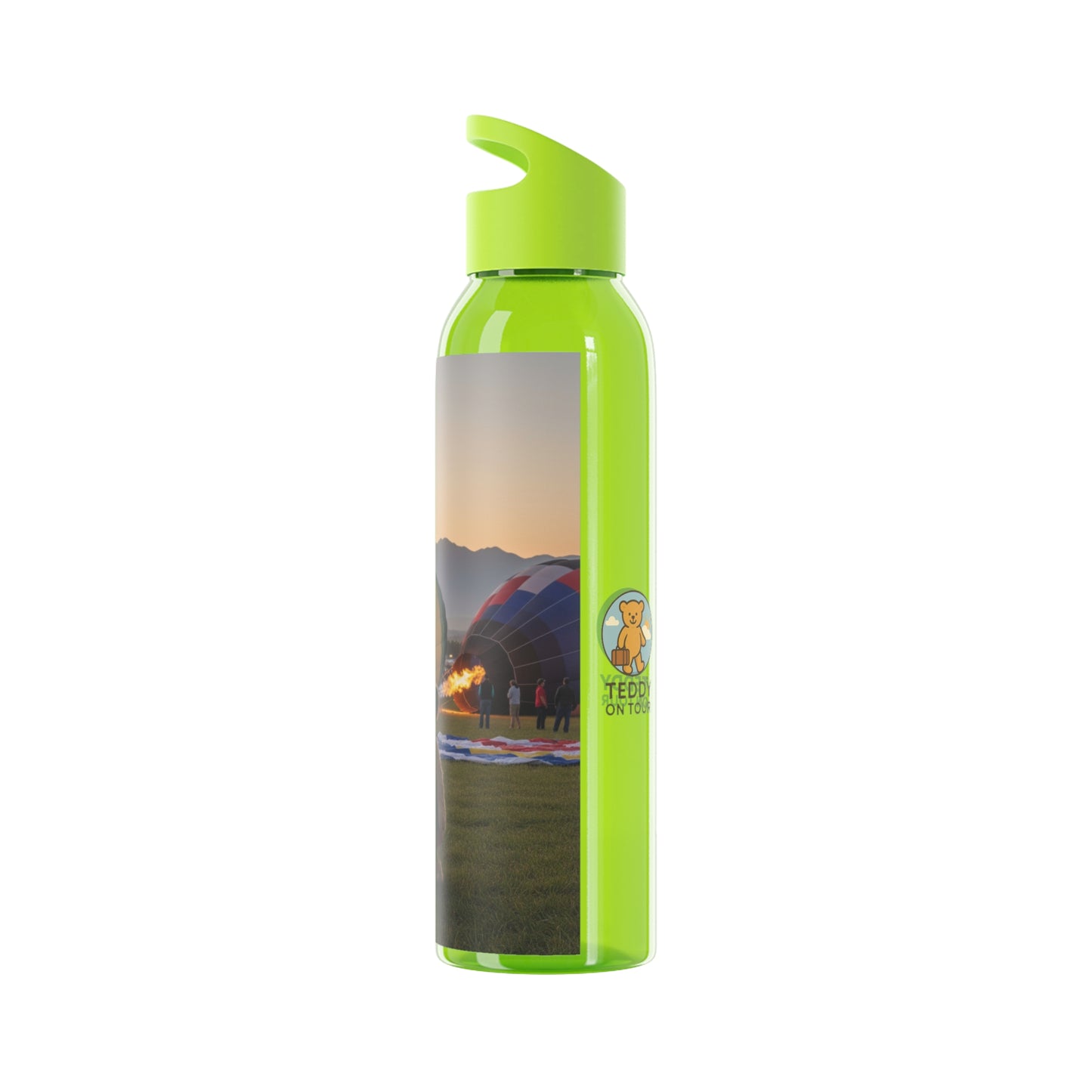 Teddy on Tour Daisy in Albuquerque Sky Water Bottle