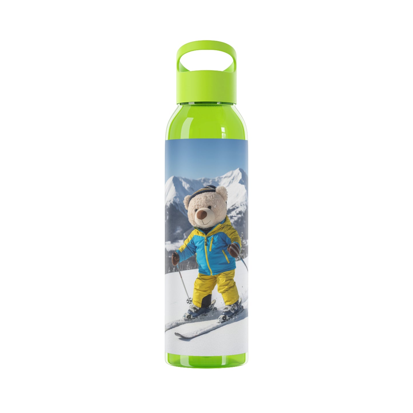 Teddy on Tour Lombear in Norway Sky Water Bottle