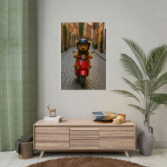 Teddy on Tour Gianni in Italy Rolled Posters