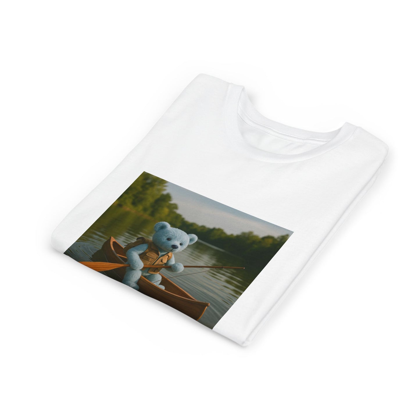 Teddy On Tour – Indigo goes camping Youth Short Sleeve Tee