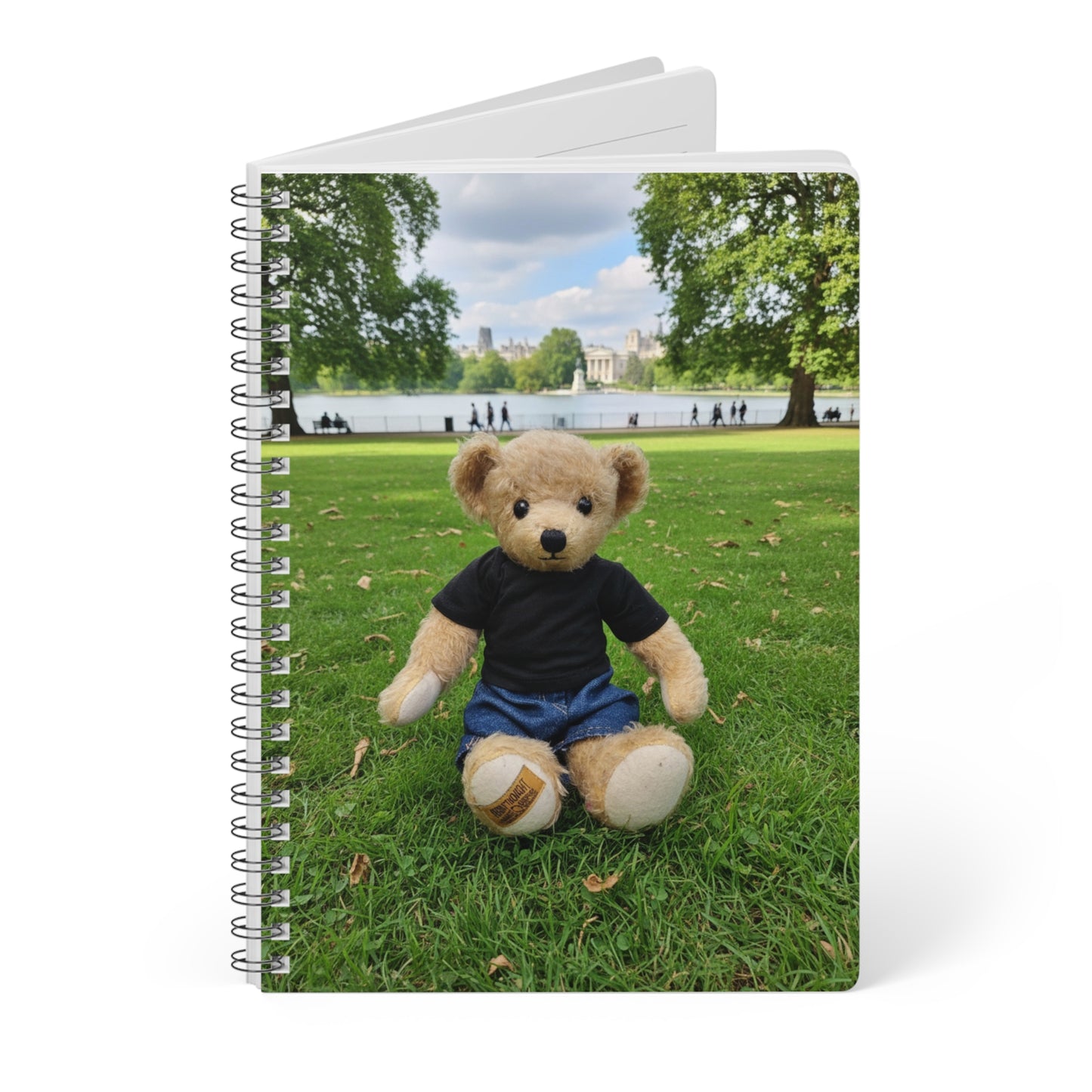Teddy On tour Ralphie in London Softcover Notebook, A5