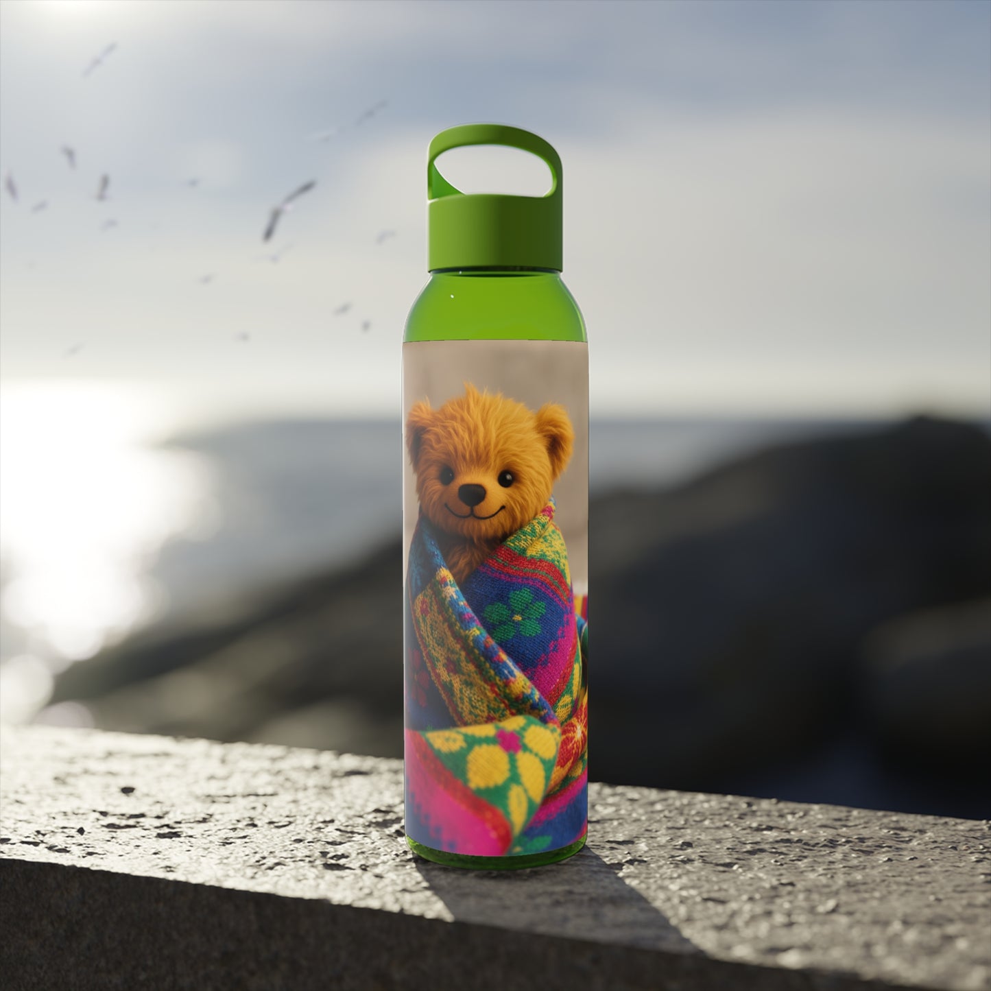 Teddy on Tour  Sky Water Bottle ( look for a matching lunchbox )
