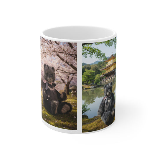 Teddy On Tour – Adventurer in Japan Ceramic Coffee Cup