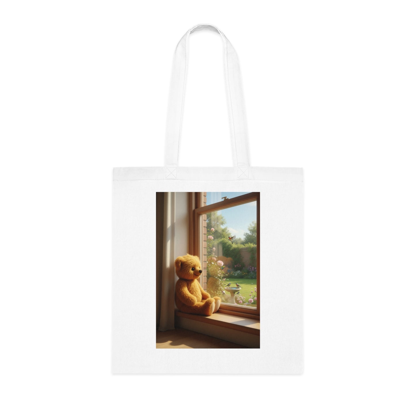 Teddy On Tour Cotton Tote Bag