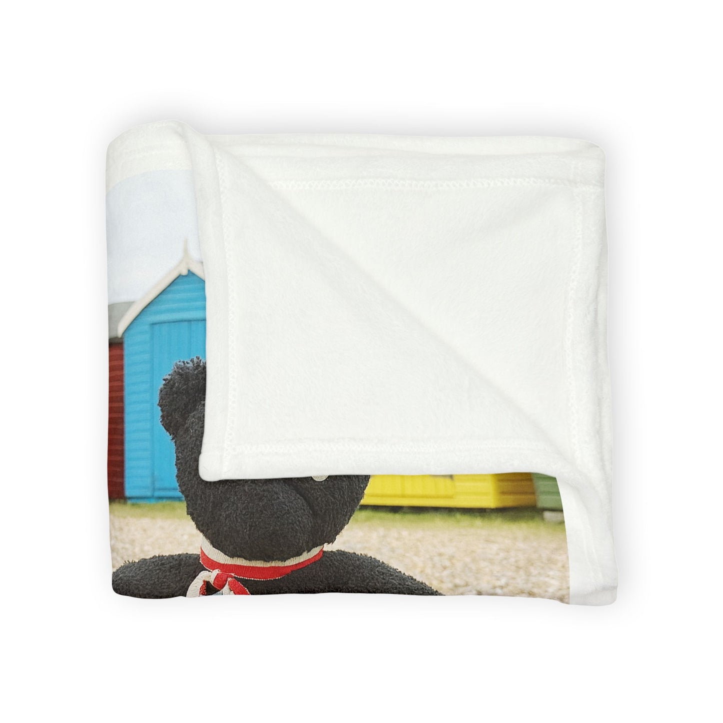 Teddy On Tour Pop Jack in Whitstable Soft Polyester Blanket