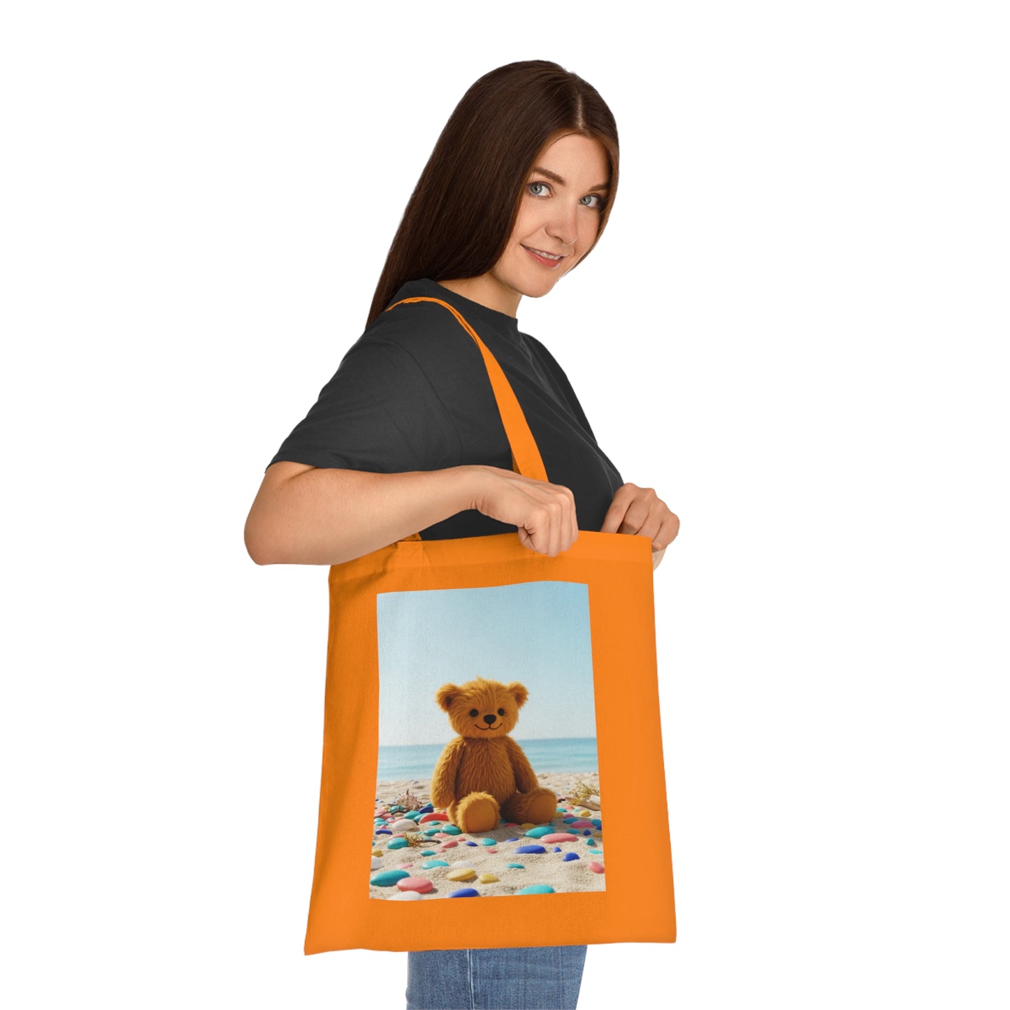 Teddy On Tour Cotton Tote Bag
