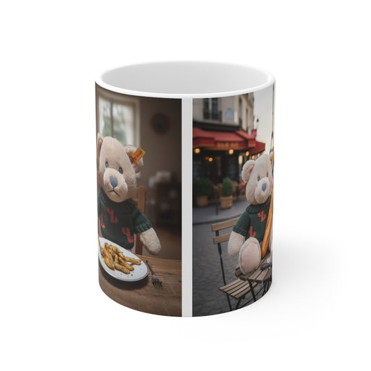 Teddy On Tour – Gilbert in Paris Ceramic Coffee Cup