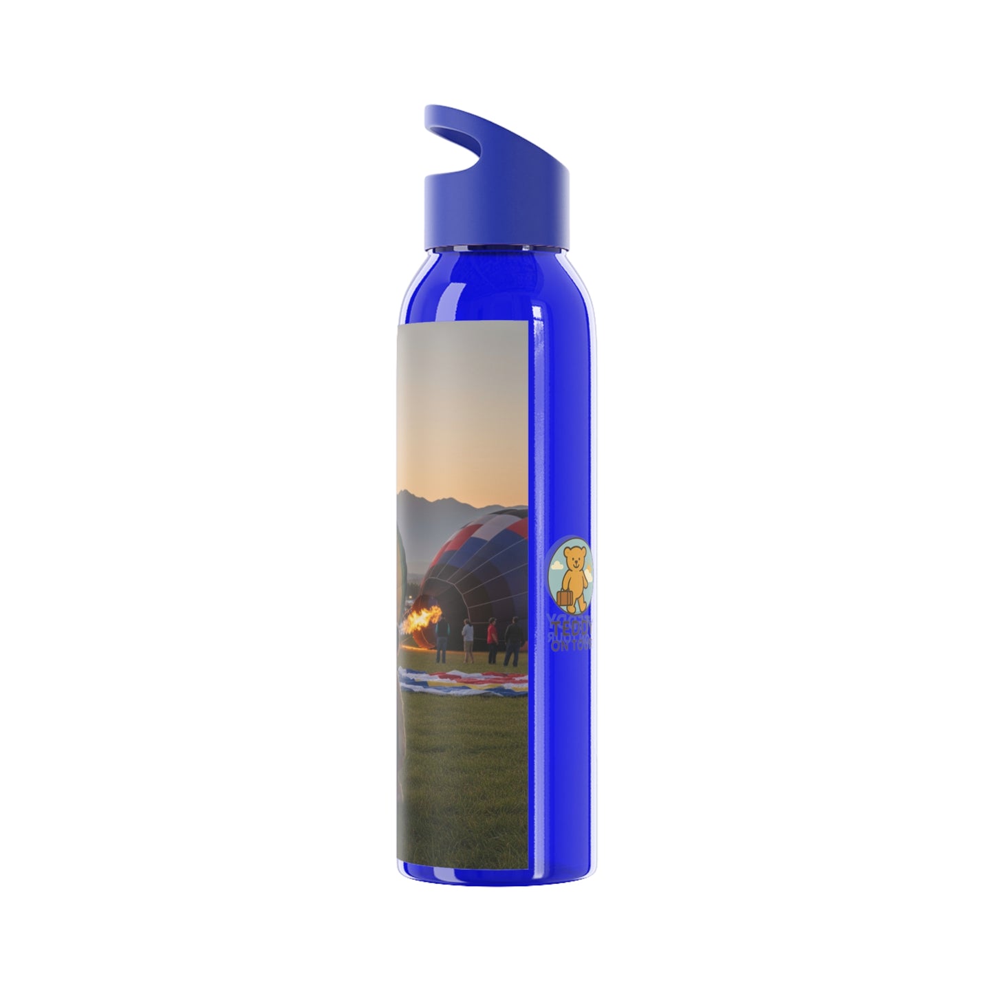 Teddy on Tour Daisy in Albuquerque Sky Water Bottle