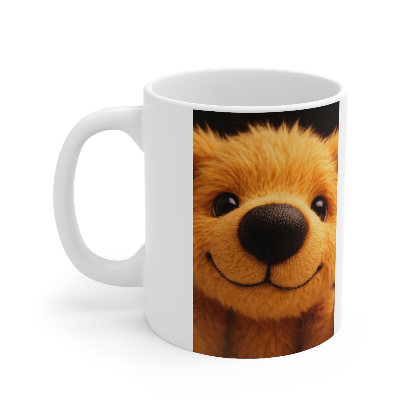 Teddy On Tour Close Up Scruffy Teddy Ceramic Mug