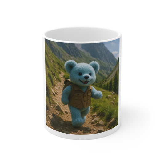 Teddy On Tour – Indigo goes camping Ceramic Coffee Cup