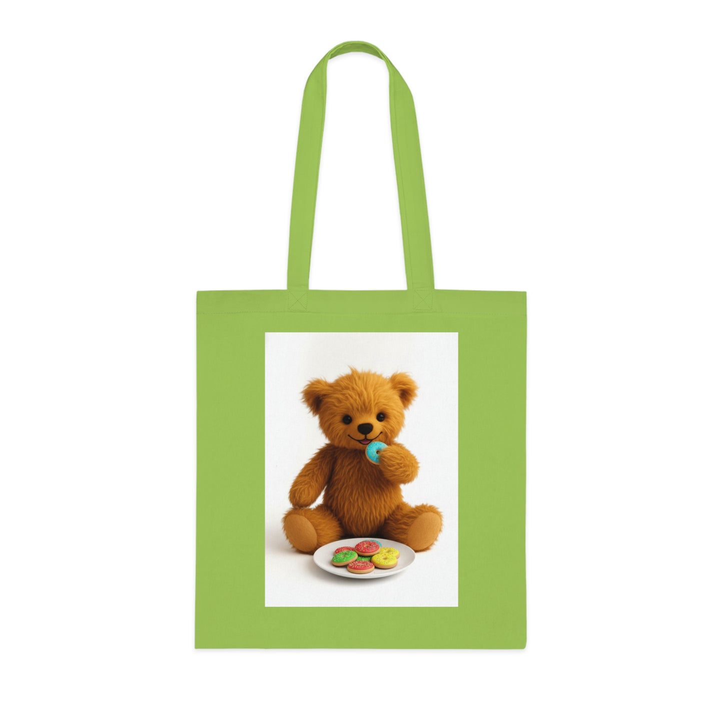 Teddy On Tour Cotton Tote Bag