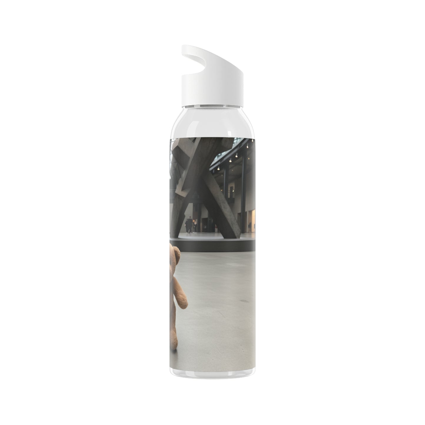 Teddy on Tour Offis at the Tate Modern Sky Water Bottle