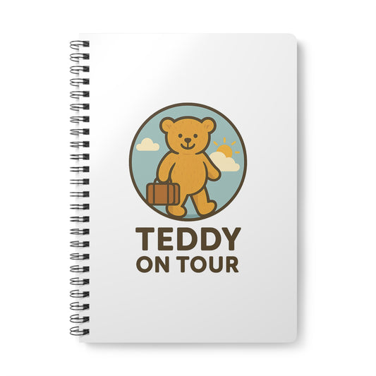 Teddy On tour Logo Collection Wire bound Softcover Notebook, A5