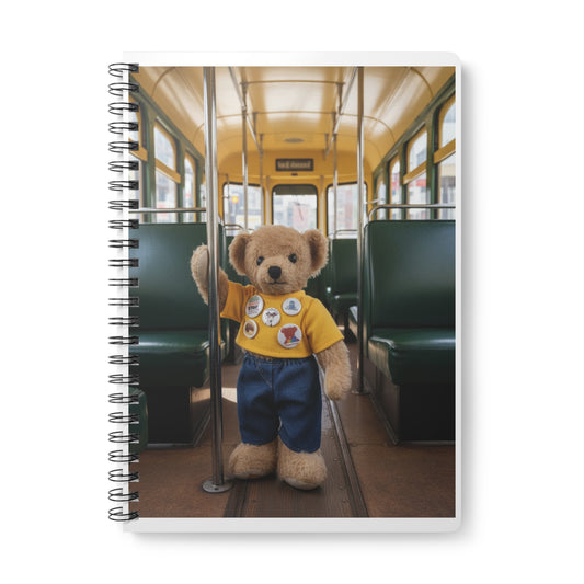 Teddy On tour Ralphie in Melbourne Softcover Notebook, A5