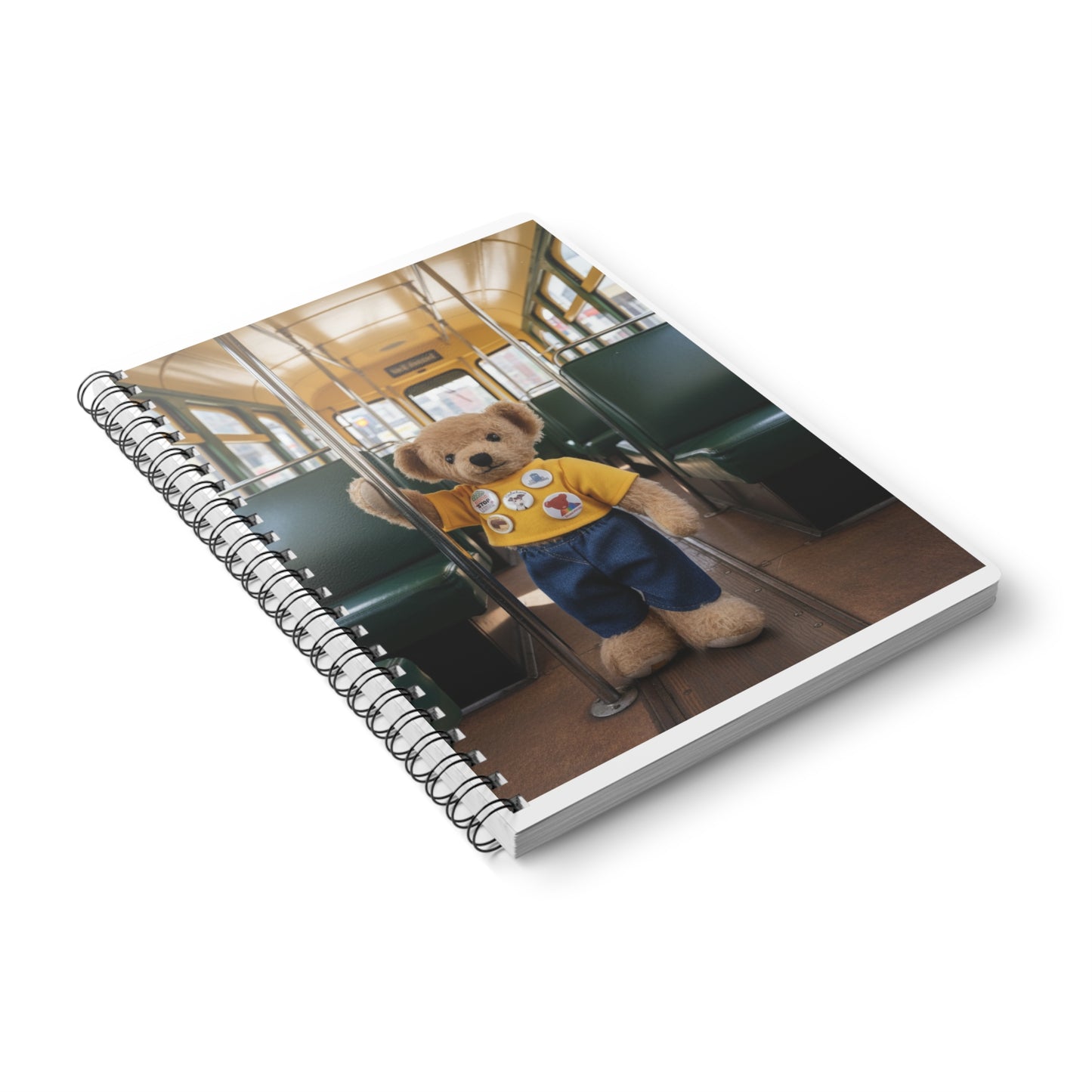 Teddy On tour Ralphie in Melbourne Softcover Notebook, A5