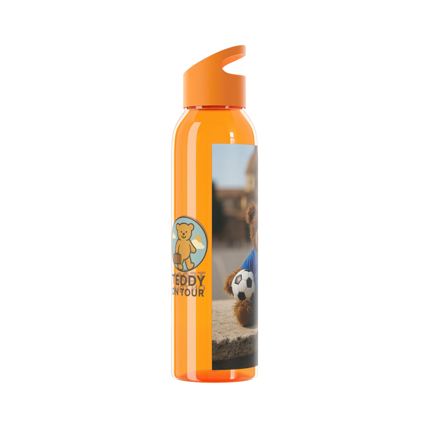 Teddy on Tour Gianni in Italy Sky Water Bottle