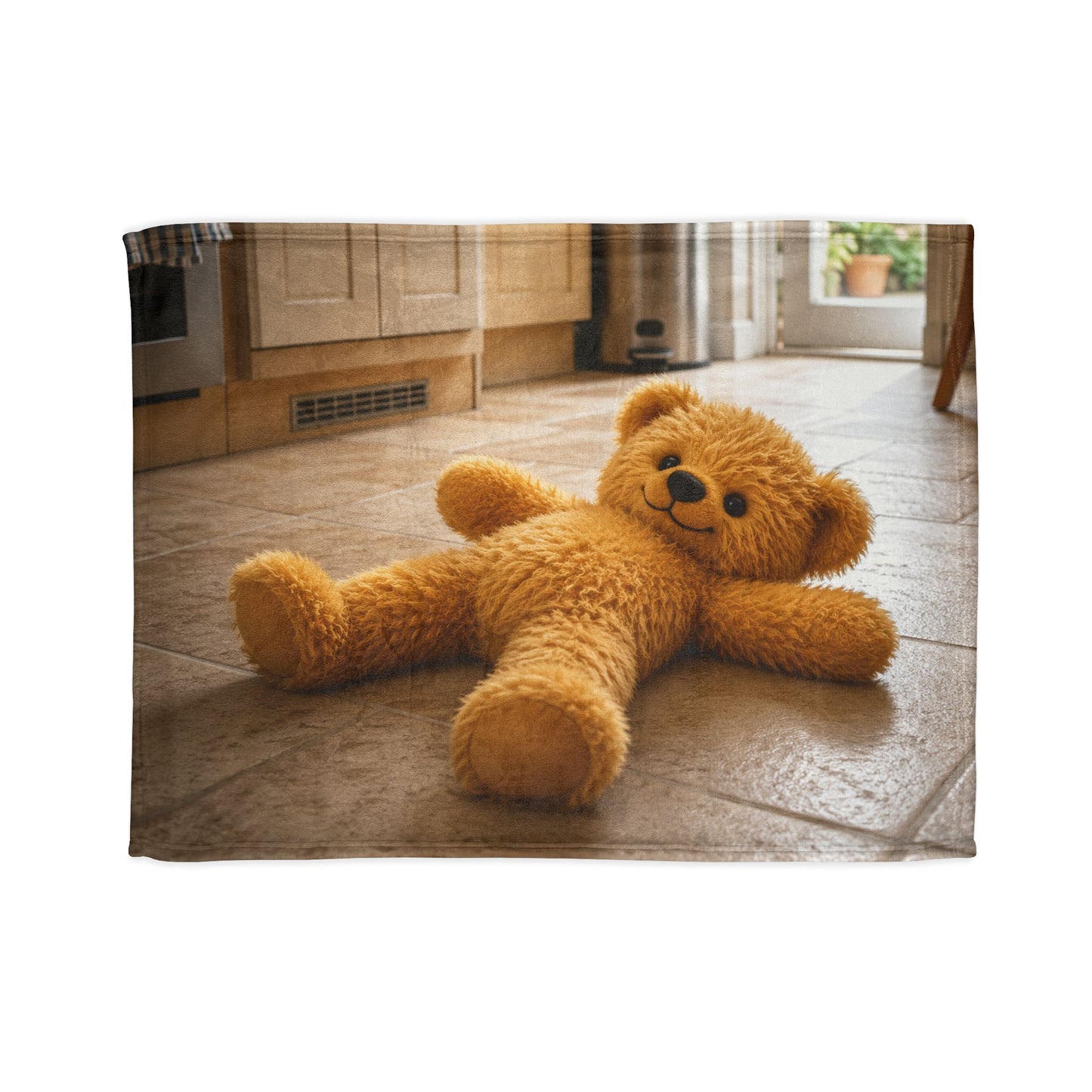 Teddy On Tour Relaxing Teddy Soft Polyester Blanket (look for a matching cushion)