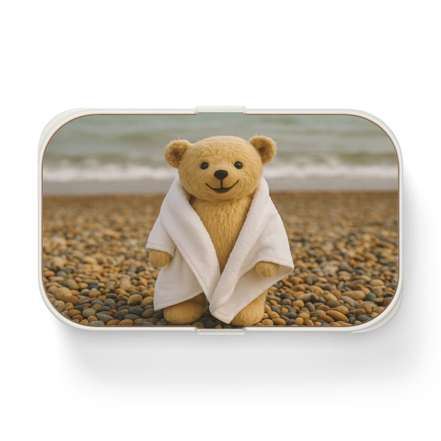 Teddy on Tour Bexhill Beach Bento Lunch Box