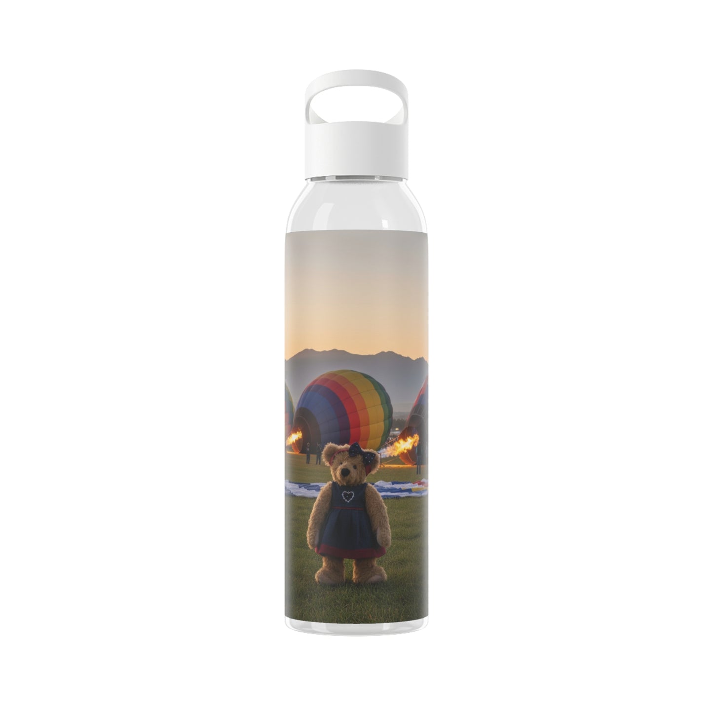 Teddy on Tour Daisy in Albuquerque Sky Water Bottle