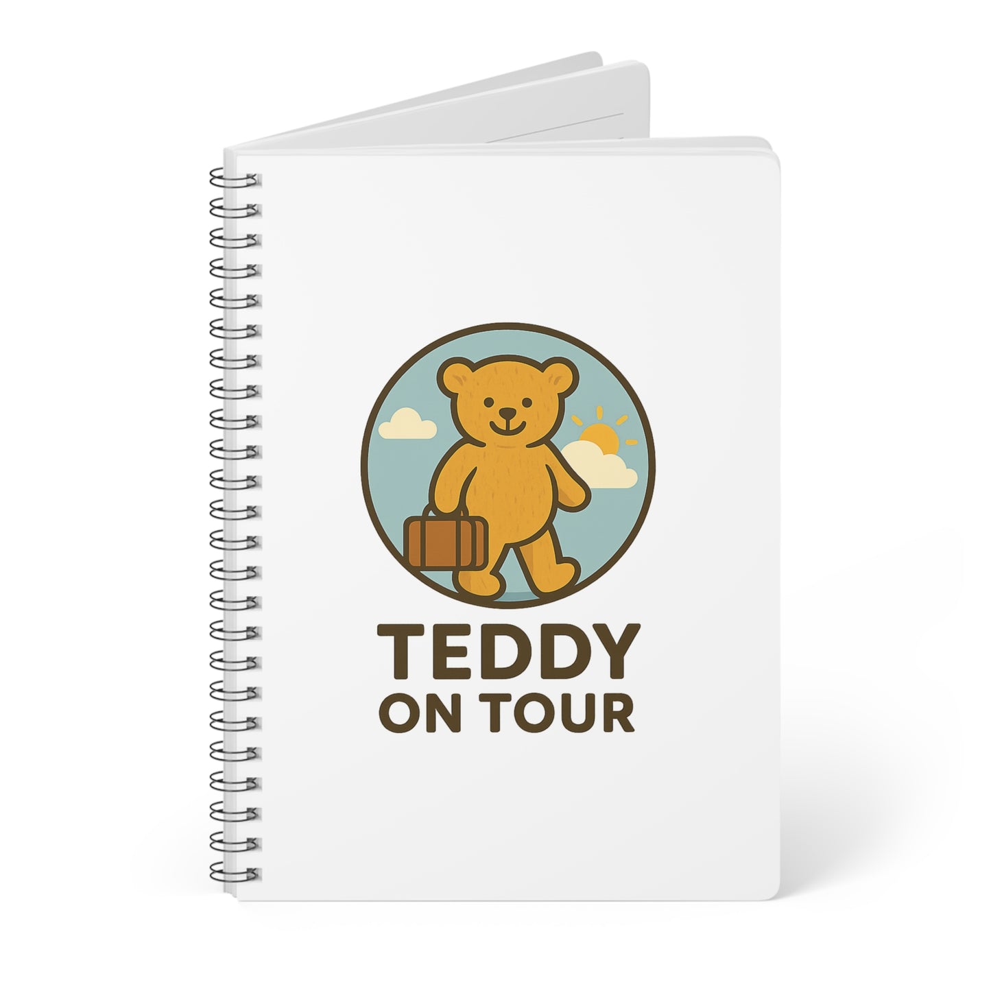 Teddy On tour Logo Collection Wire bound Softcover Notebook, A5