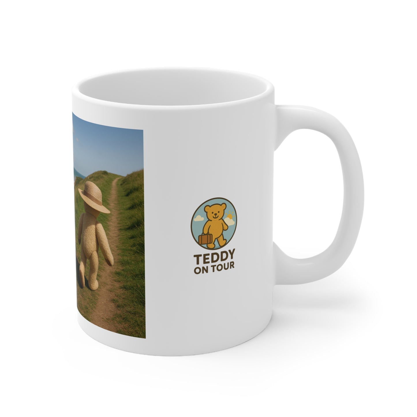 Teddy On Tour – Bexhill Galley Hill Ceramic Coffee Cup