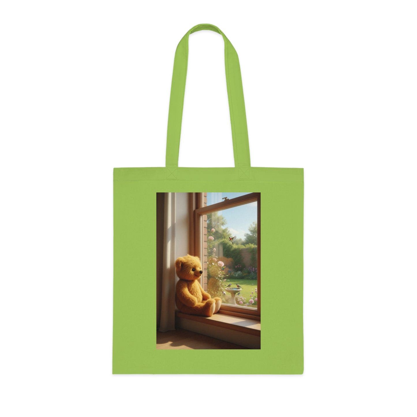 Teddy On Tour Cotton Tote Bag
