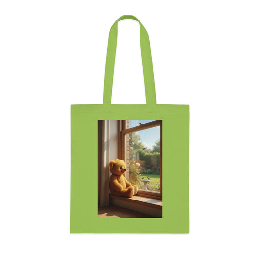 Teddy On Tour Cotton Tote Bag