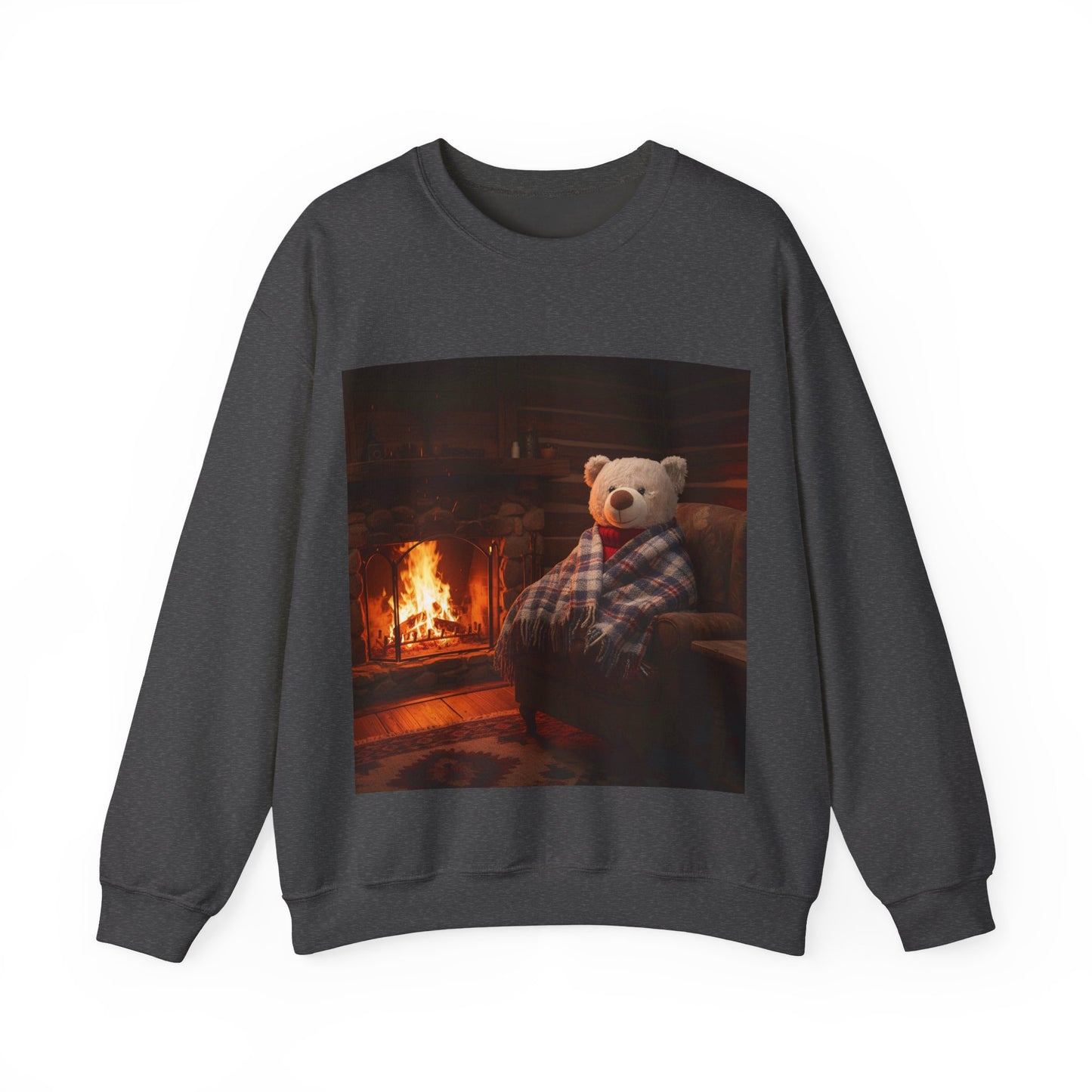 Teddy On Tour – Lombear in Norway Adult Unisex Heavy Blend™ Crewneck Sweatshirt