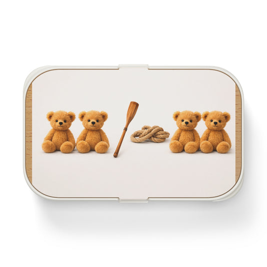 Teddy on Tour Teddy To bear or not to bear Bento lunchbox ( find a matching water bottle )