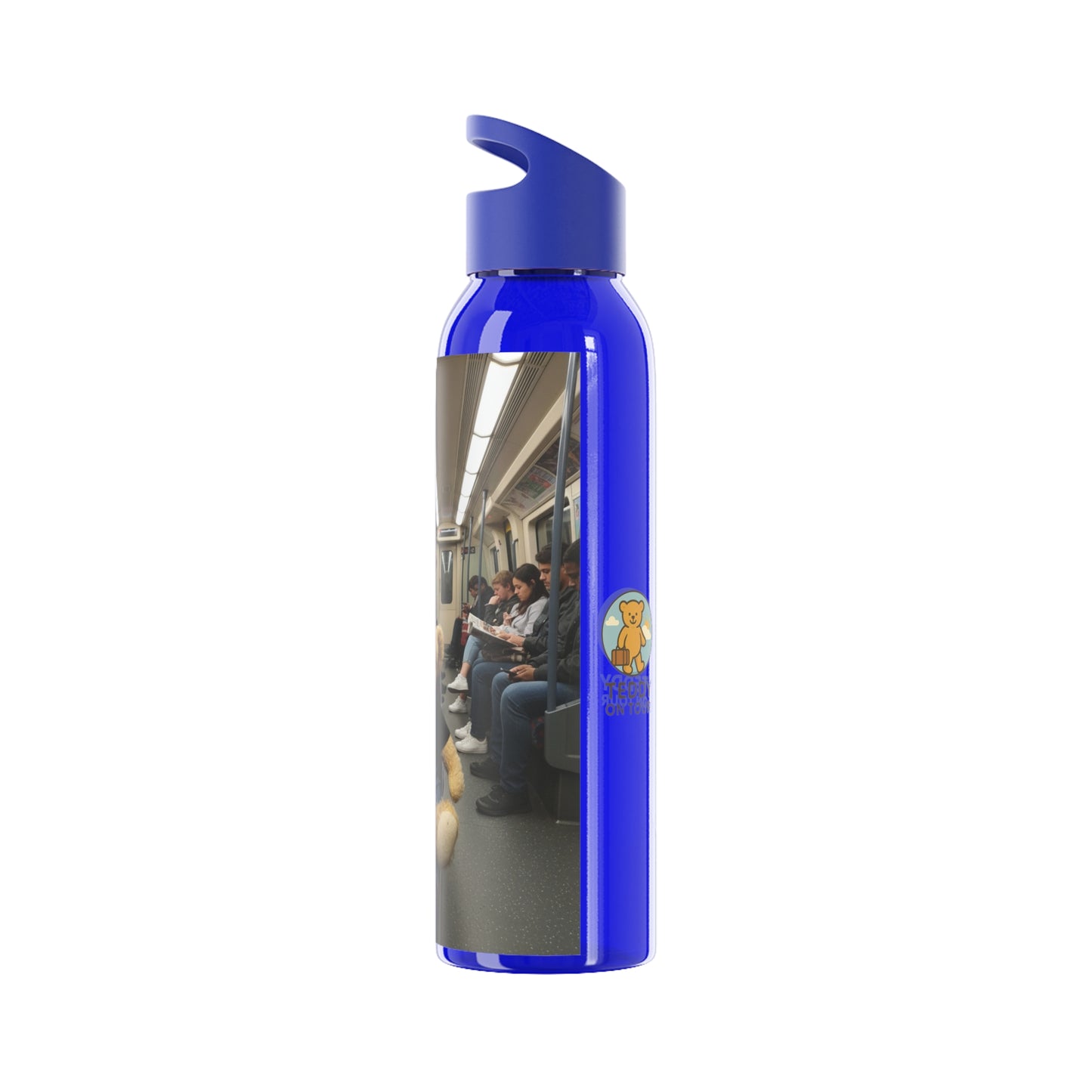 Teddy on Tour Ralphie in London Sky Water Bottle