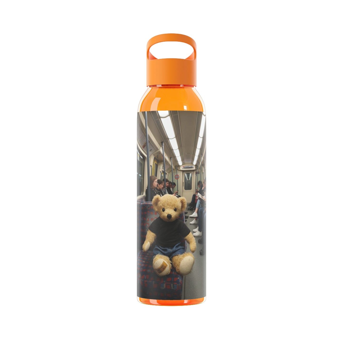 Teddy on Tour Ralphie in London Sky Water Bottle