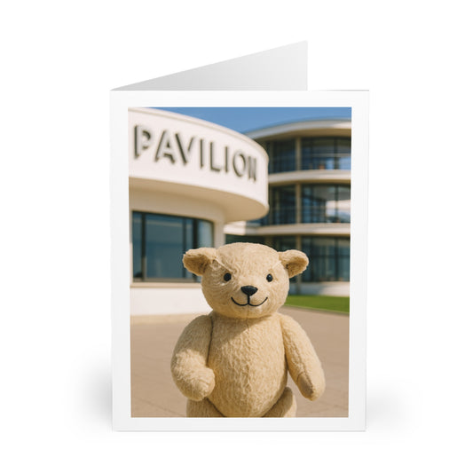Teddy On Tour – Bexhill Pavilion Greeting Cards (5 Pack)